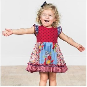 Matilda Jane floral print dress w/ stars 18-24 mo